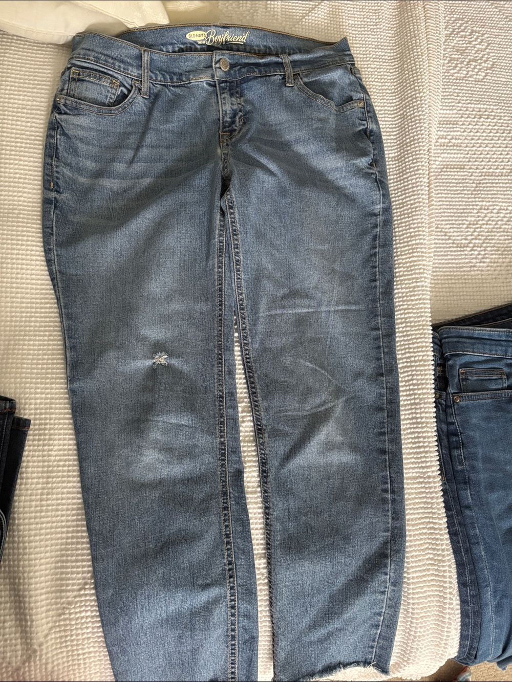 Old Navy Boyfriend Jeans in Light Blue Wash
